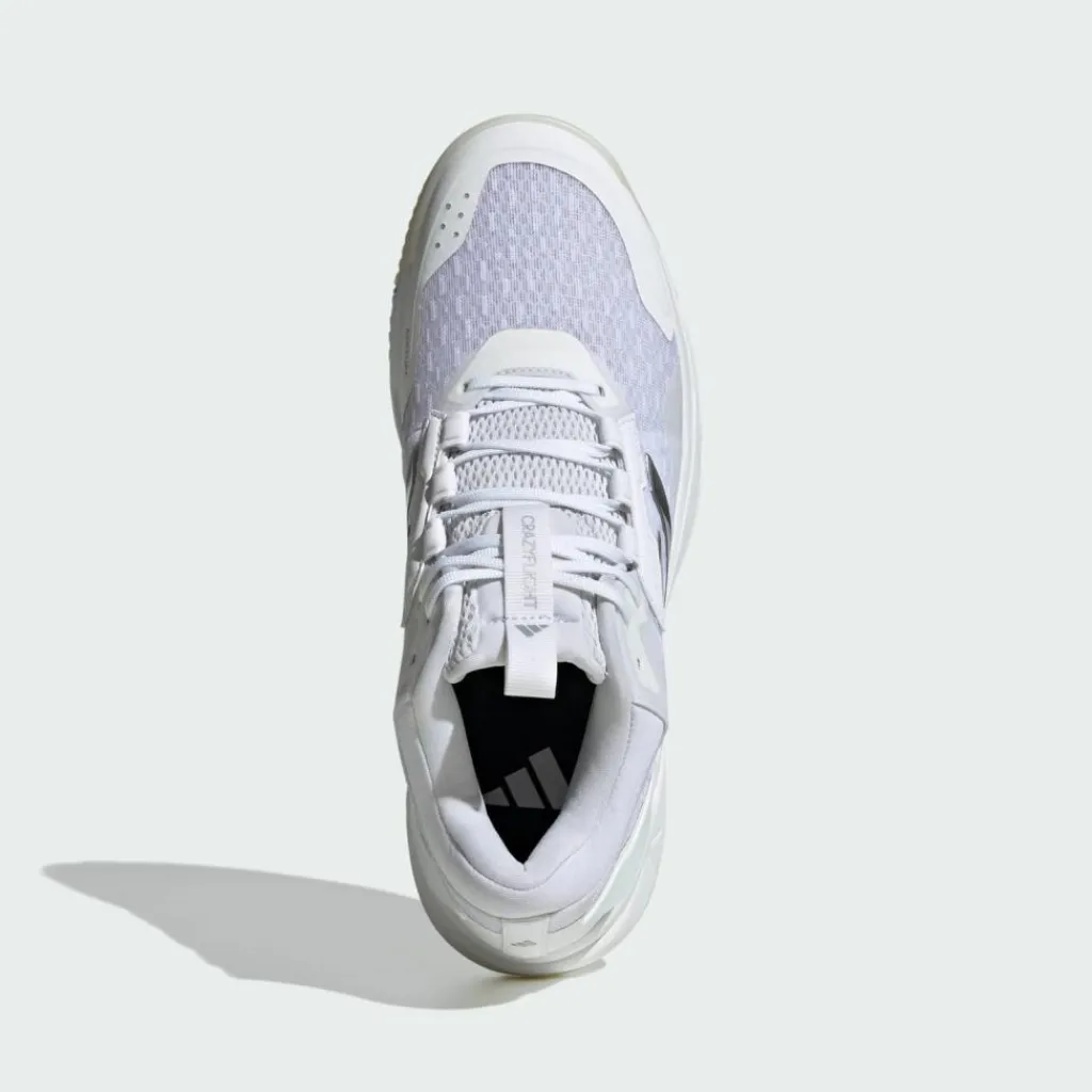 adidas Volleyball|Hallenschuhe<· Crazyflight 6 Mid Schuh für Cloud White / Silver Metallic / Core Black