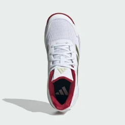 adidas Tennis|Tennis<· Crazyquick Kids Padelschuh Cloud White / Ice Gold Met. / Cloud White