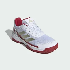 adidas Tennis|Tennis<· Crazyquick Kids Padelschuh Cloud White / Ice Gold Met. / Cloud White