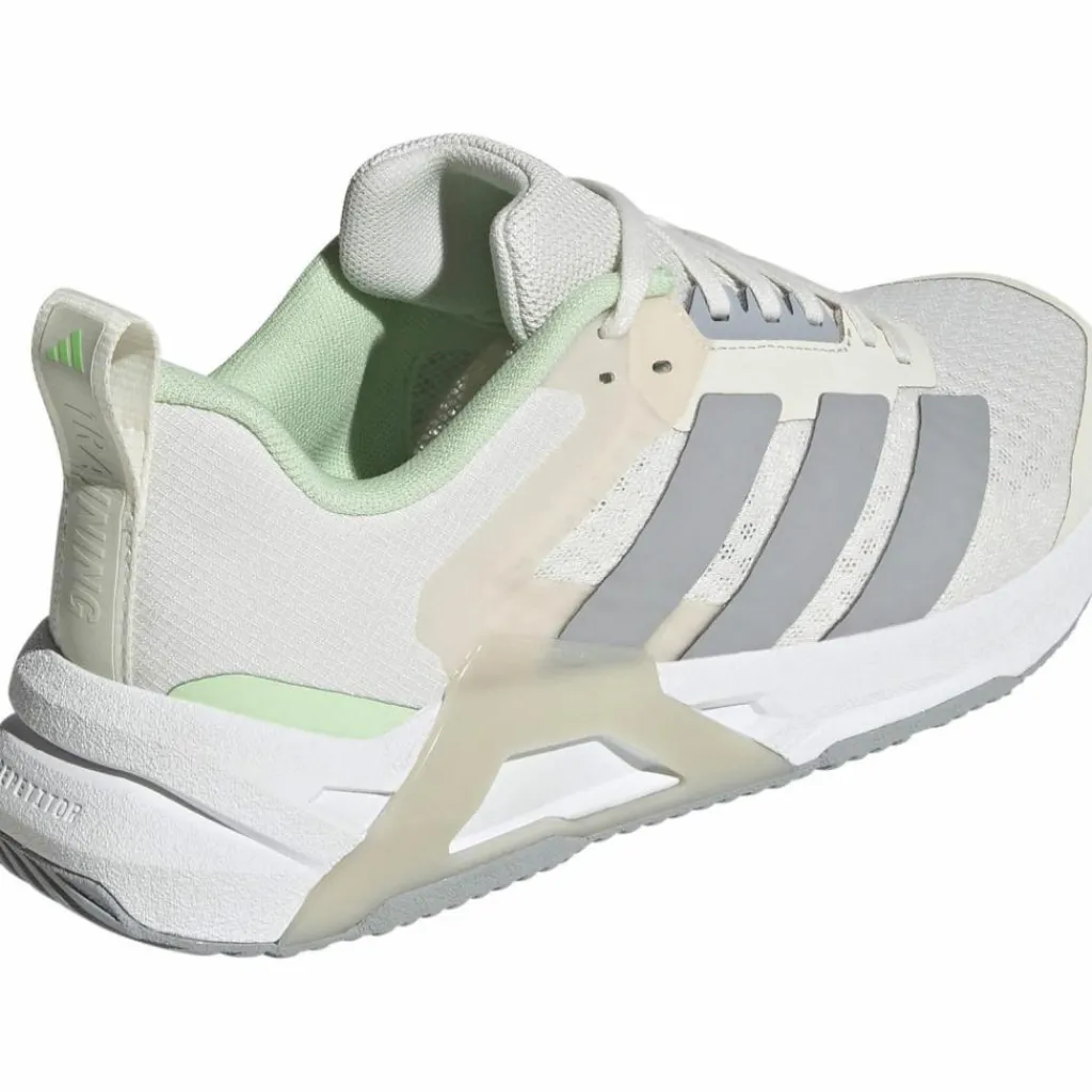 adidas Fitnessschuhe<· DROPSET CONTROL chalk white-halo silver-lime burst