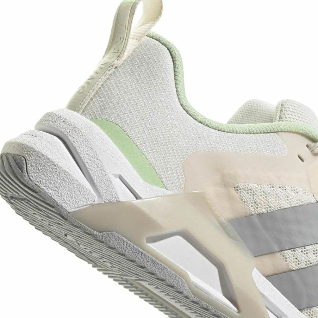 adidas Fitnessschuhe<· DROPSET CONTROL chalk white-halo silver-lime burst