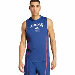 adidas Tops & Tanks<· D4T HERITAGE dark blue-chalk white