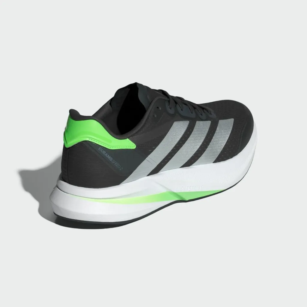 adidas Laufschuhe|Laufschuhe<· Duramo Speed 2 Laufschuh Carbon / Matte Silver / Lime Burst