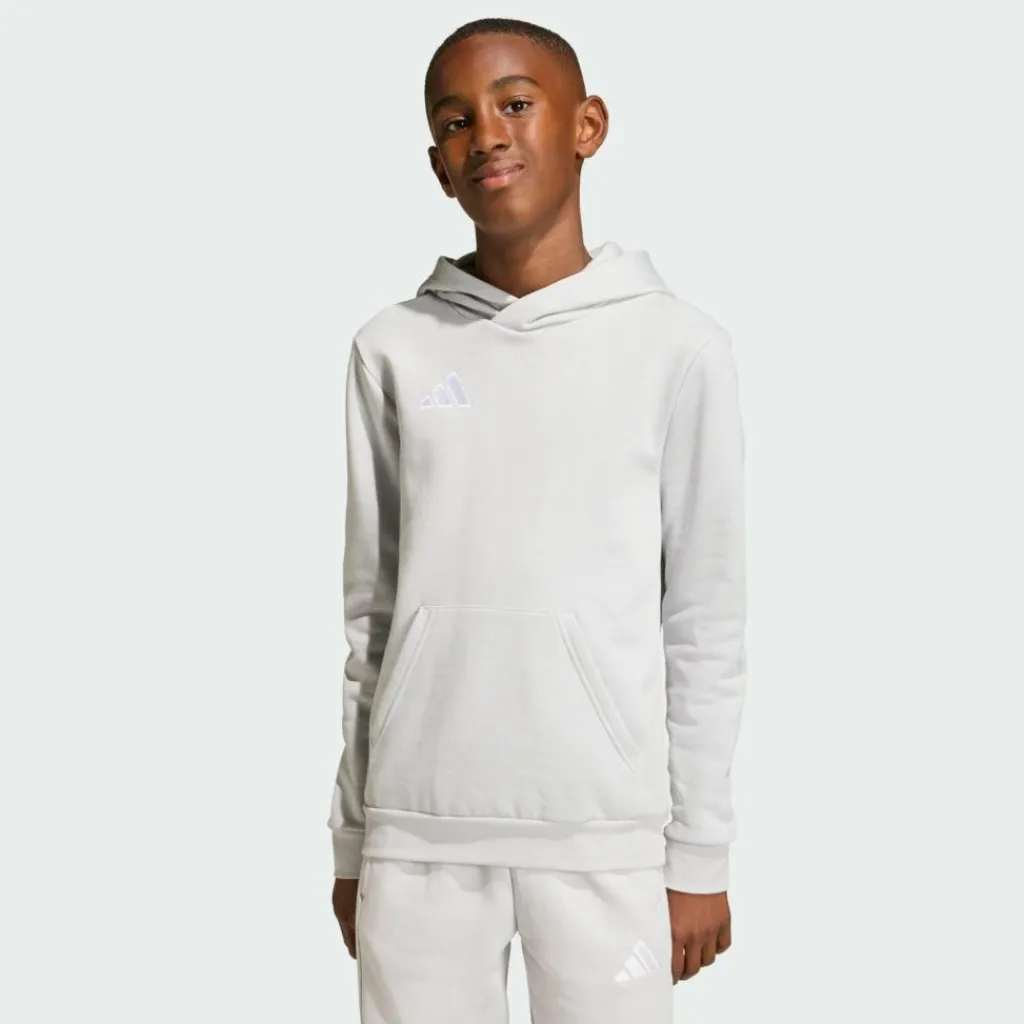 adidas Pullover & Sweats<· Entrada26 Kids Hoodie Team Light Grey / White