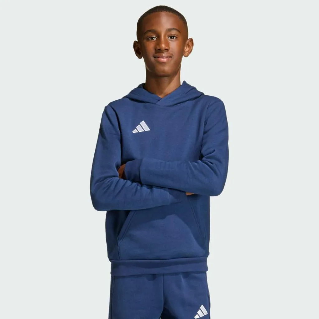 adidas Pullover & Sweats<· Entrada26 Kids Hoodie Team Navy Blue 2 / White