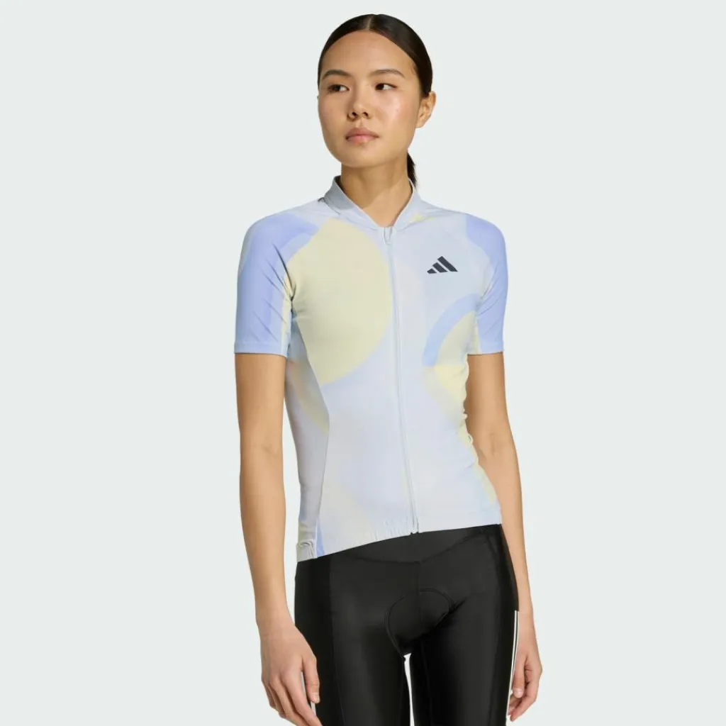 adidas Radsport|Trikots<· Essentials 3-Streifen Light In Motion Halo Blue