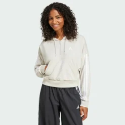 · Essentials 3-Streifen French Terry Damen Pullover & Sweats