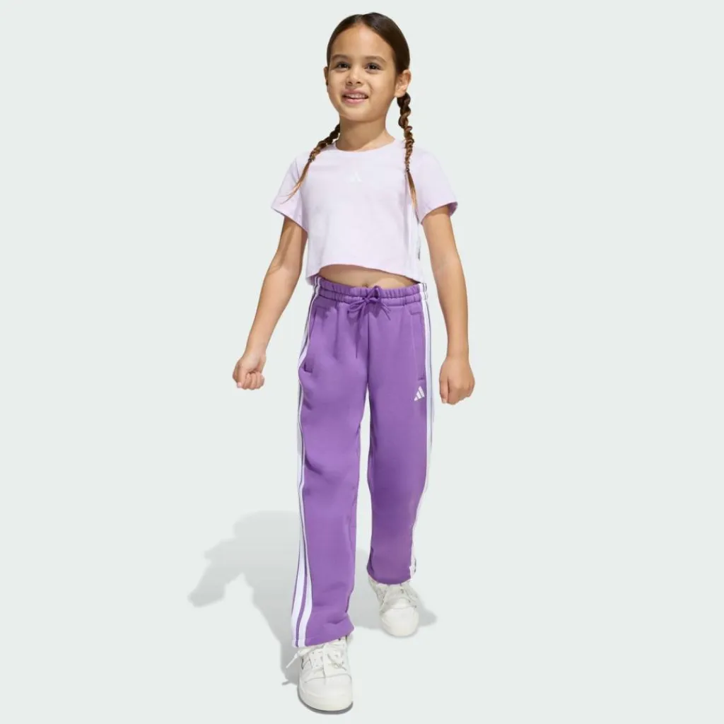 adidas Trainingsanzüge<· ESSENTIALS SET T-SHIRT HOSE Ice Lavender / White