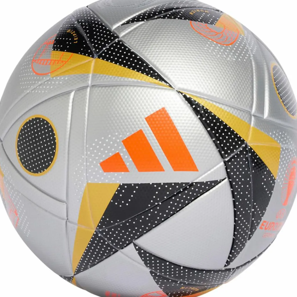 adidas Bälle<· EURO24 LGE Final silver met.-gold met.-black-solar red