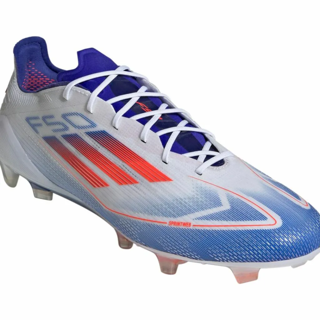 adidas Fußballschuhe<· F50 ELITE FG ftwr white-solar red-lucid blue