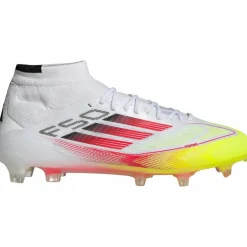 adidas Fußballschuhe<· F50 ELITE FG MID W ftwr white-lucid red-solar yellow