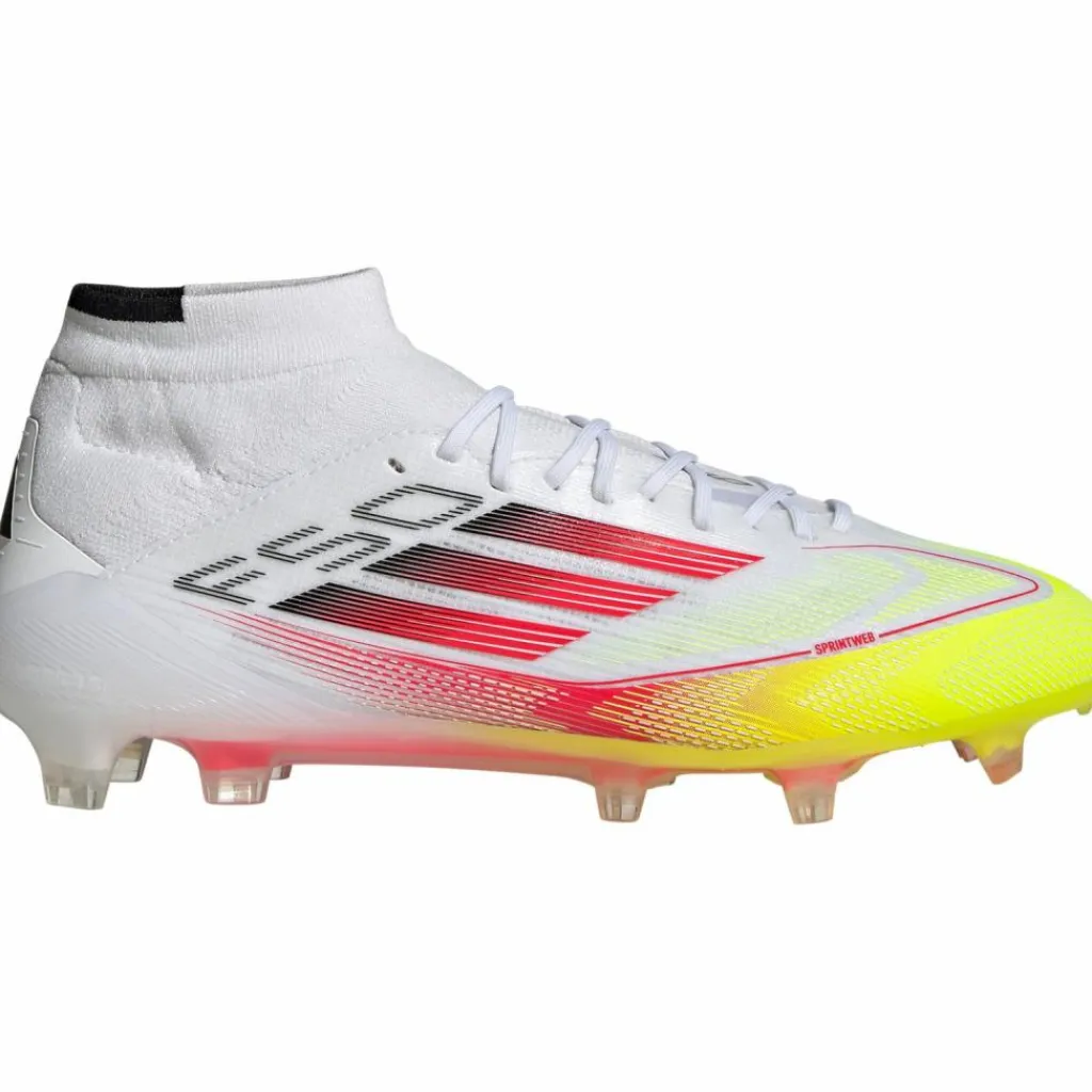 adidas Fußballschuhe<· F50 ELITE FG MID W ftwr white-lucid red-solar yellow