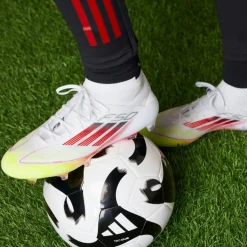 adidas Fußballschuhe<· F50 ELITE FG MID W ftwr white-lucid red-solar yellow