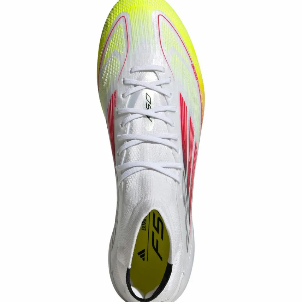 adidas Fußballschuhe<· F50 ELITE FG MID W ftwr white-lucid red-solar yellow