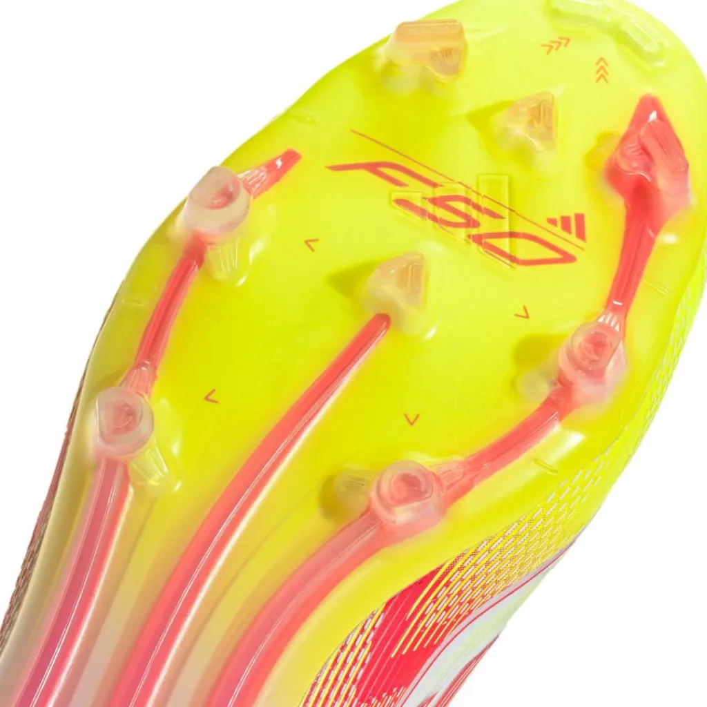 adidas Fußballschuhe<· F50 ELITE FG MID W ftwr white-lucid red-solar yellow