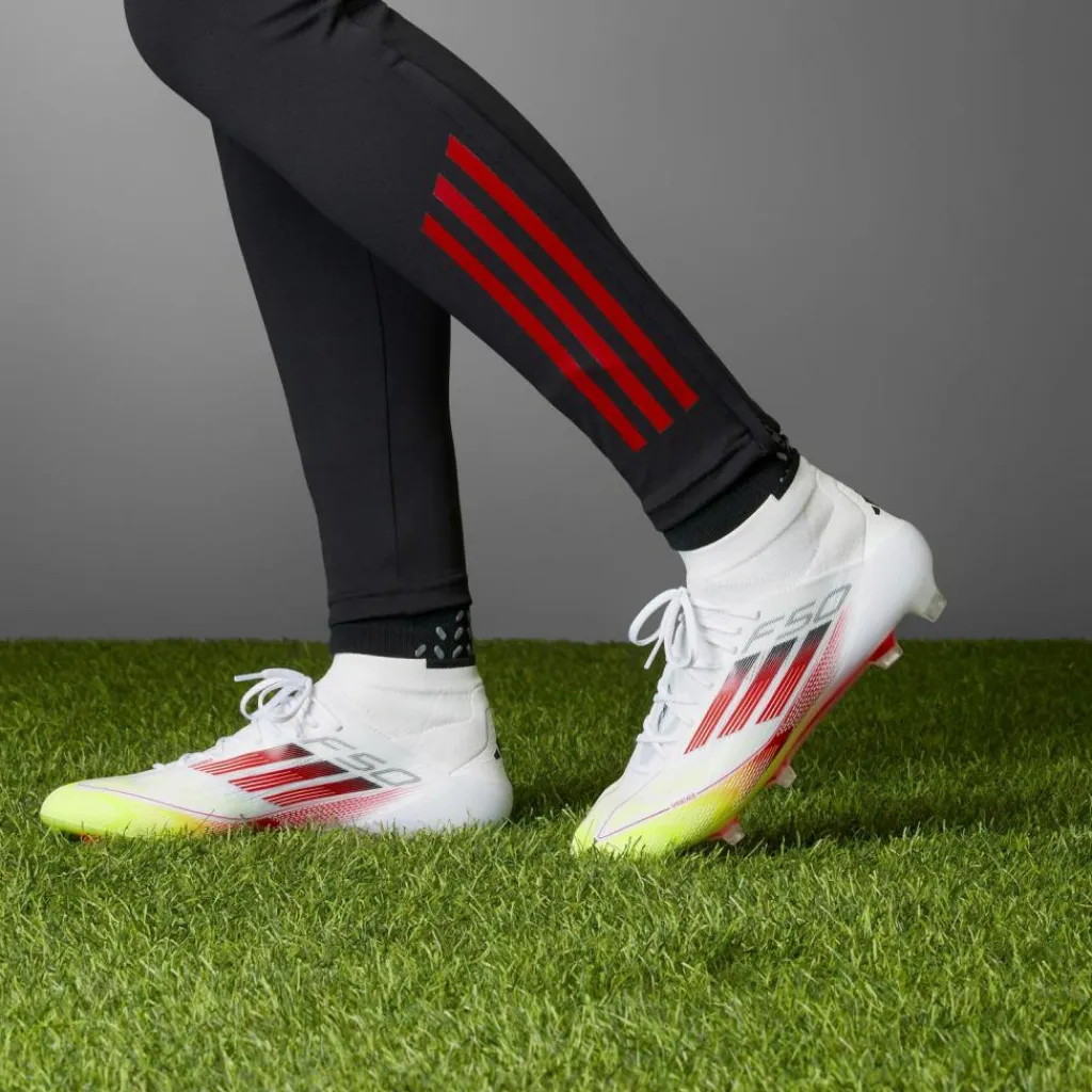 adidas Fußballschuhe<· F50 ELITE FG MID W ftwr white-lucid red-solar yellow