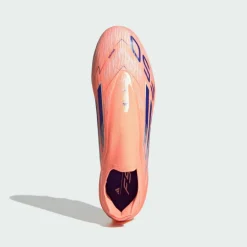 adidas Fußballschuhe<· F50 Elite Fußballschuh, Kunstrasen, Beam Orange / Lucid Blue / Cloud White