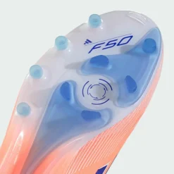 adidas Fußballschuhe<· F50 Elite Fußballschuh, Kunstrasen, Beam Orange / Lucid Blue / Cloud White