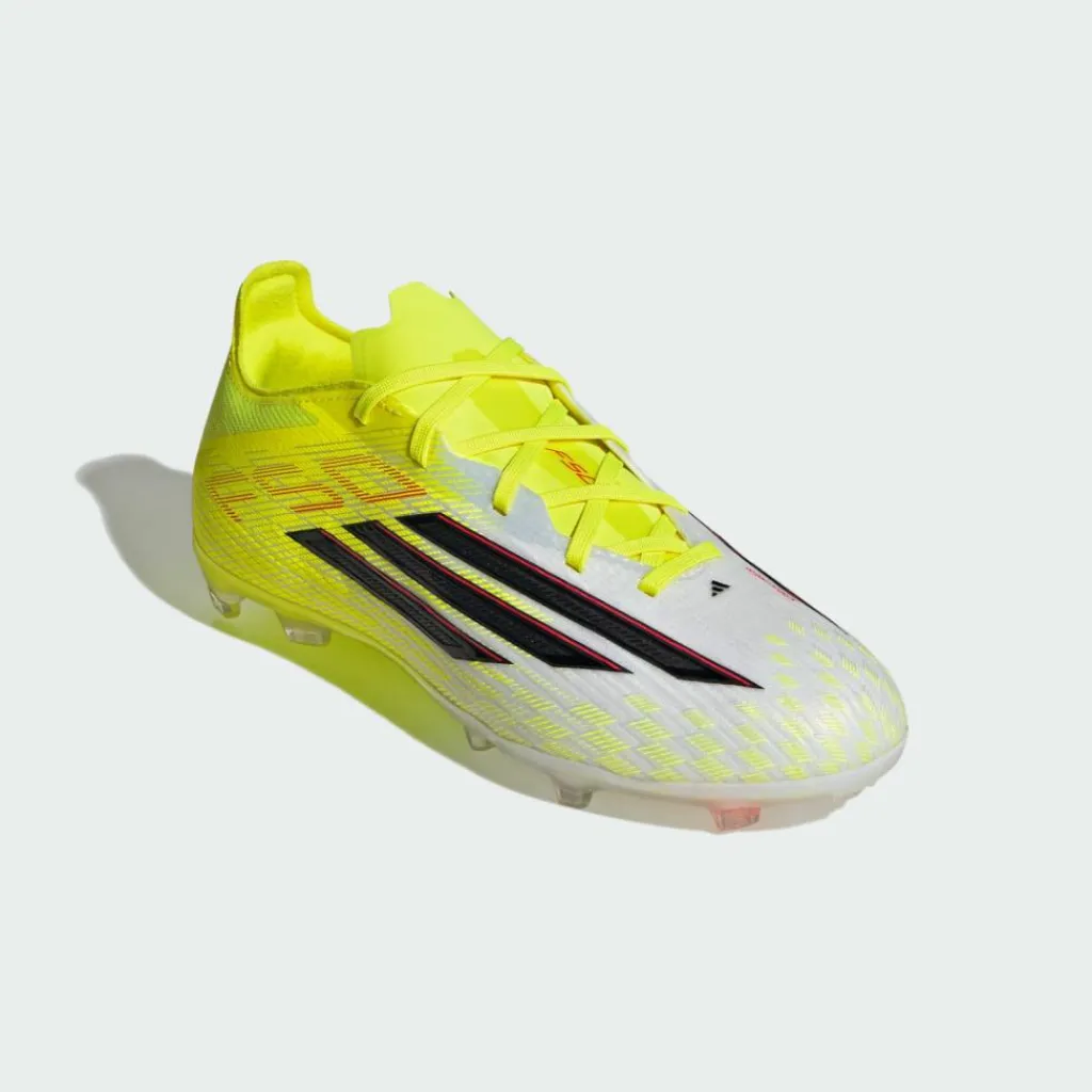 adidas Fußballschuhe<· F50 ELITE Kids Fußballschuh, feste Böden Team Solar Yellow 2 / Core Black / Lucid Red