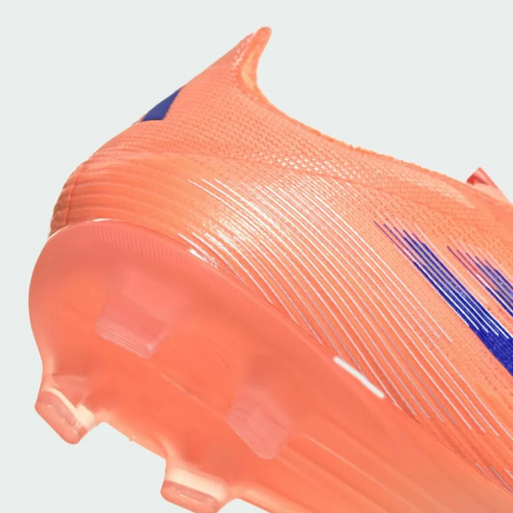 adidas Fußball|Fußballschuhe<· F50 Elite Kids Fußballschuhe für feste Beam Orange / Lucid Blue / Cloud White