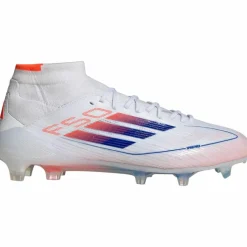 adidas Fußballschuhe<· F50 ELITE MID FG W ftwr white-lucid blue-solar red