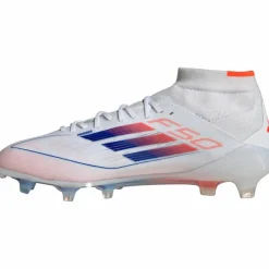 adidas Fußballschuhe<· F50 ELITE MID FG W ftwr white-lucid blue-solar red