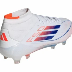 adidas Fußballschuhe<· F50 ELITE MID FG W ftwr white-lucid blue-solar red