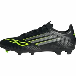 adidas Fußballschuhe|Fußball<· F50 League FG/MG Fußballschuh Core Black / Iron Metallic / Lucid Lemon