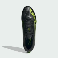 adidas Fußballschuhe|Fußball<· F50 League FG/MG Fußballschuh Core Black / Iron Metallic / Lucid Lemon