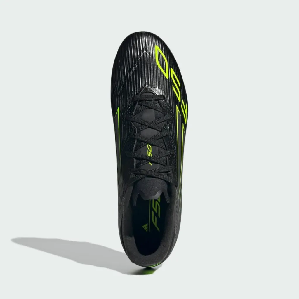 adidas Fußballschuhe|Fußball<· F50 League FG/MG Fußballschuh Core Black / Iron Metallic / Lucid Lemon