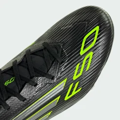 adidas Fußballschuhe|Fußball<· F50 League FG/MG Fußballschuh Core Black / Iron Metallic / Lucid Lemon