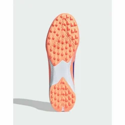 adidas Fußballschuhe<· F50 League Fußballschuh, Rollrasen Beam Orange / Lucid Blue / Cloud White
