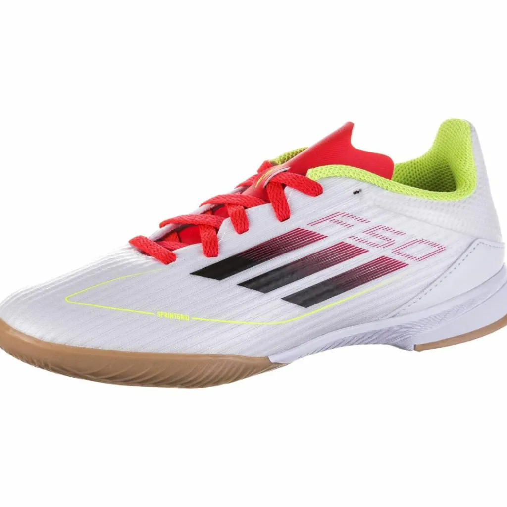 adidas Fußballschuhe<· F50 LEAGUE IN J ftwr white-core black-solar yellow