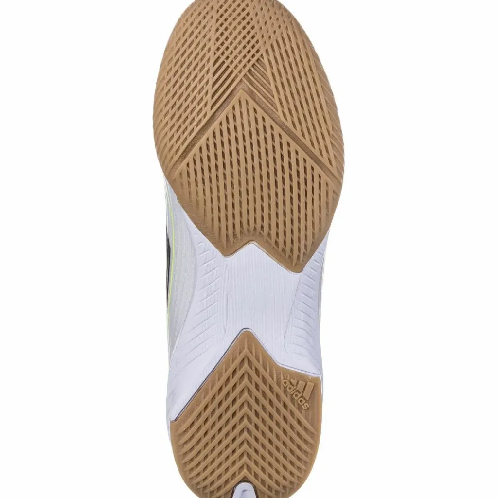 adidas Fußballschuhe<· F50 LEAGUE IN J ftwr white-core black-solar yellow
