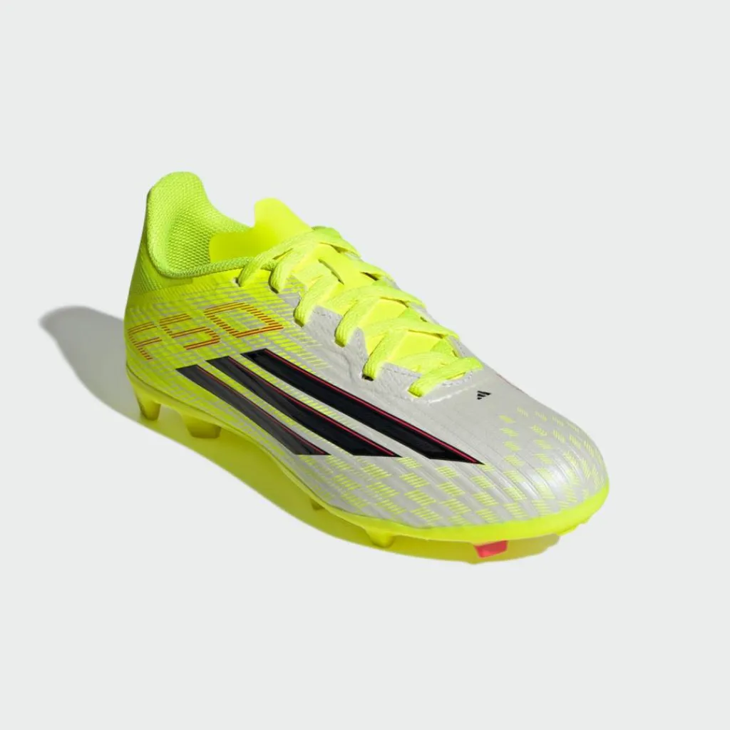 adidas Fußball|Fußballschuhe<· F50 LEAGUE Kids Fußballschuh, Team Solar Yellow 2 / Core Black / Lucid Red