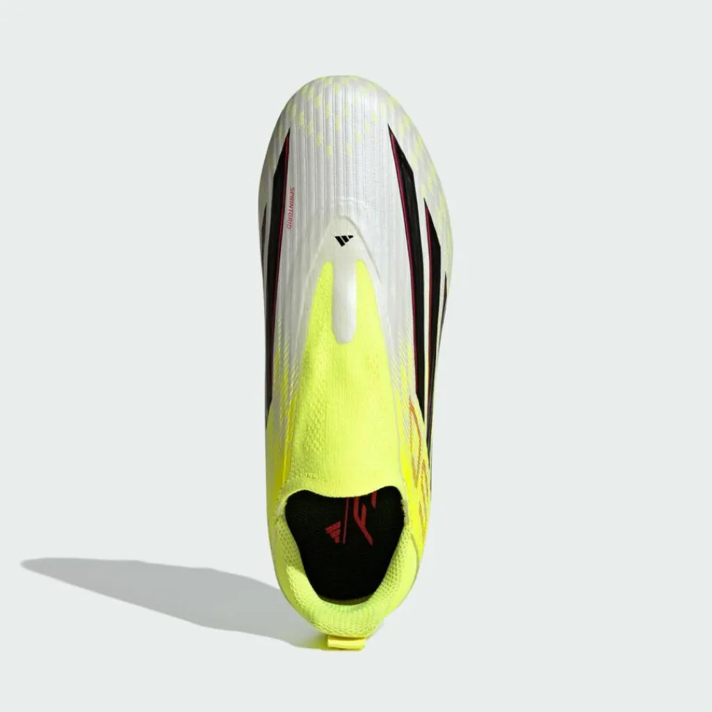 adidas Fußball|Fußballschuhe<· F50 LEAGUE Laceless Firm Ground / Multi Team Solar Yellow 2 / Core Black / Lucid Red