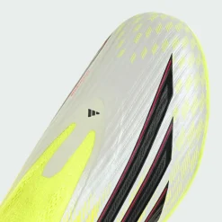 adidas Fußball|Fußballschuhe<· F50 LEAGUE Laceless Firm Ground / Multi Team Solar Yellow 2 / Core Black / Lucid Red