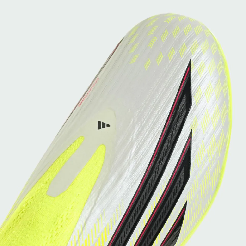 adidas Fußball|Fußballschuhe<· F50 LEAGUE Laceless Firm Ground / Multi Team Solar Yellow 2 / Core Black / Lucid Red
