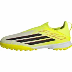adidas Fußballschuhe<· F50 LEAGUE Laceless Turf Kids Team Solar Yellow 2 / Core Black / Lucid Red