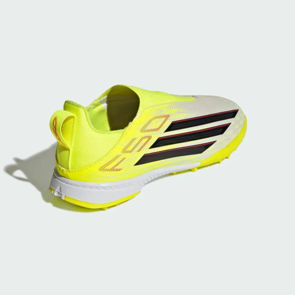 adidas Fußballschuhe<· F50 LEAGUE Laceless Turf Kids Team Solar Yellow 2 / Core Black / Lucid Red