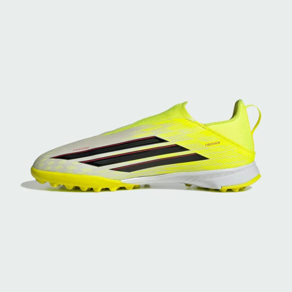 adidas Fußballschuhe<· F50 LEAGUE Laceless Turf Kids Team Solar Yellow 2 / Core Black / Lucid Red