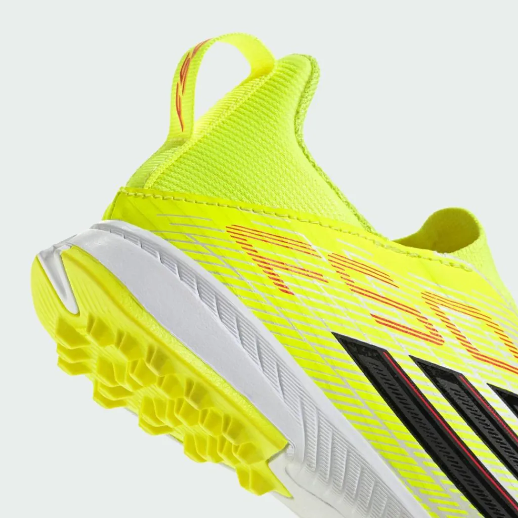 adidas Fußballschuhe<· F50 LEAGUE Laceless Turf Kids Team Solar Yellow 2 / Core Black / Lucid Red