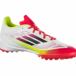 adidas Fußball|Fußball<· F50 LEAGUE TF ftwr white-core black-solar yellow