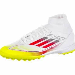 adidas Fußballschuhe<· F50 LEAGUE TF MID W ftwr white-lucid red-solar yellow