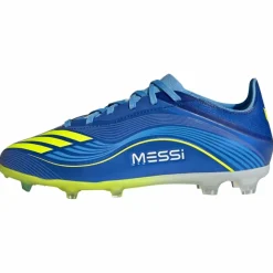 adidas Fußballschuhe<· F50 Messi Elite Kids Fußballschuh, Royal Blue / Solar Yellow / Semi Blue Burst