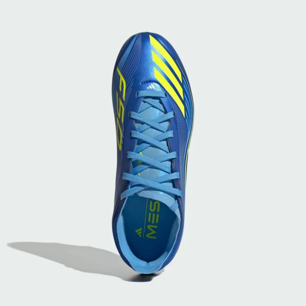 adidas Fußballschuhe<· F50 Messi Elite Kids Fußballschuh, Royal Blue / Solar Yellow / Semi Blue Burst