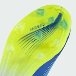 adidas Fußballschuhe<· F50 Messi Elite Kids Fußballschuh, Royal Blue / Solar Yellow / Semi Blue Burst