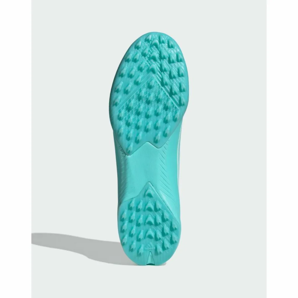 adidas Fußballschuhe|Fußballschuhe<· F50 MESSI LEAGUE Turf Fußballschuh Cloud White / Lucid Pink / Flash Aqua