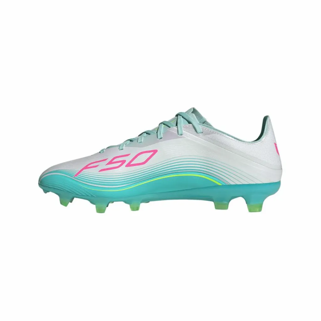 adidas Fußballschuhe<· F50 Pro FG Messi Aurora Radiante Weiß weissrosa