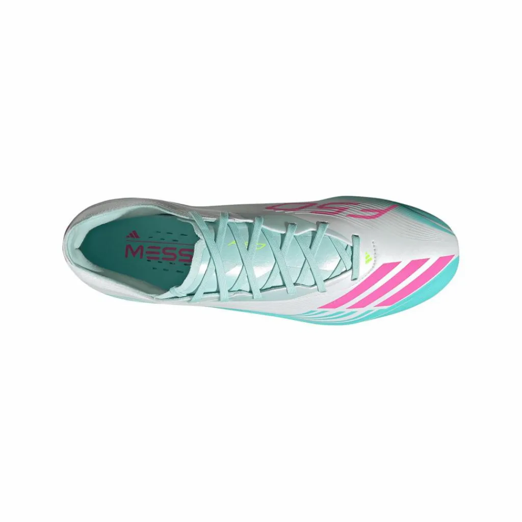 adidas Fußballschuhe<· F50 Pro FG Messi Aurora Radiante Weiß weissrosa